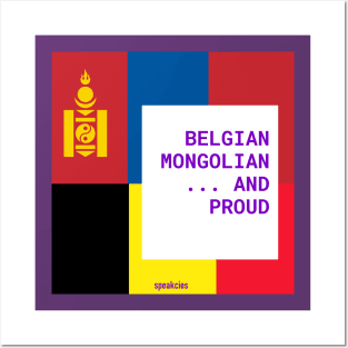 Belgian-Mongolian Pride Posters and Art